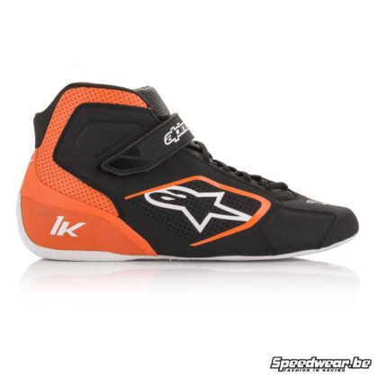 AlpineStar Go Kart Racing Shoes Black Colour Digital Printed Made To Measure Level 2 Karting 