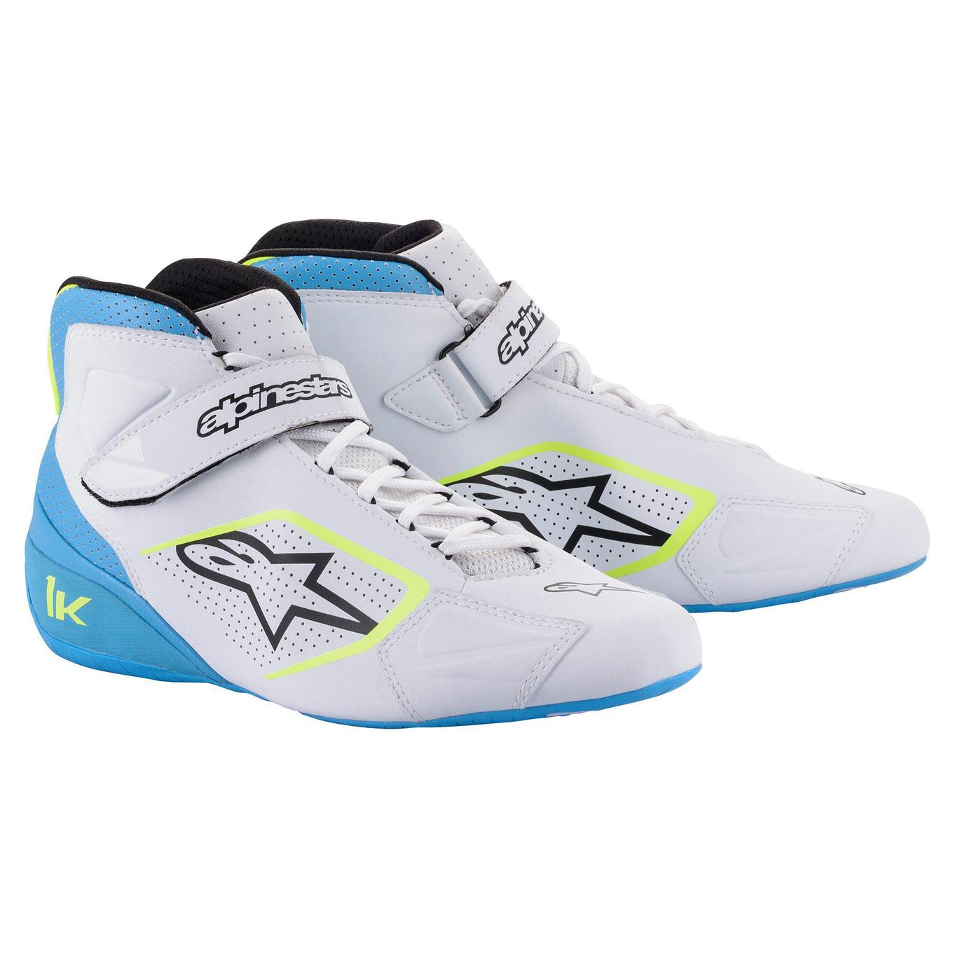 AlpineStar Go Kart White Colour Racing Shoes Digital Printed Made To Measure Level 2 Karting