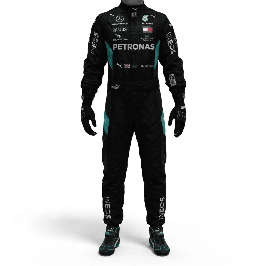 PETRONAS Go-Kart Racing Suit – Digital Printed Lightweight One Piece Karting Outfit
