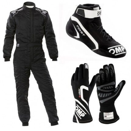 OMP Go Kart Racing Suit Complete Kit Level 2 Digital Printed Suit with Gloves and Shoes