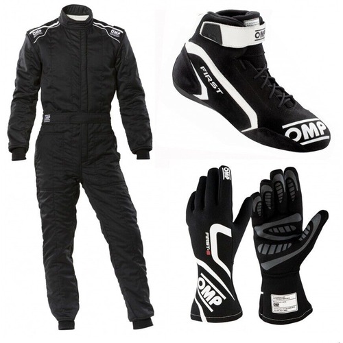 OMP Go Kart Racing Suit Complete Kit Level 2 Digital Printed Suit with Gloves and Shoes