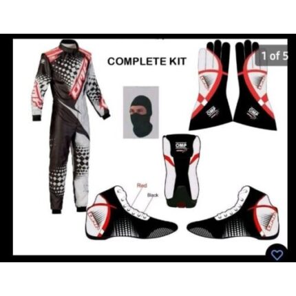OMP Go Kart Racing Suit Complete Kit Level 2 Digital Printed Suit with Gloves and Shoes