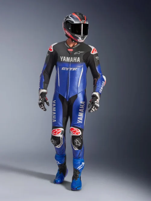 Alpinestars Yamaha GP-R7 1-Piece Leather Motorcycle Racing Suit – Premium Track Day Performance Suit