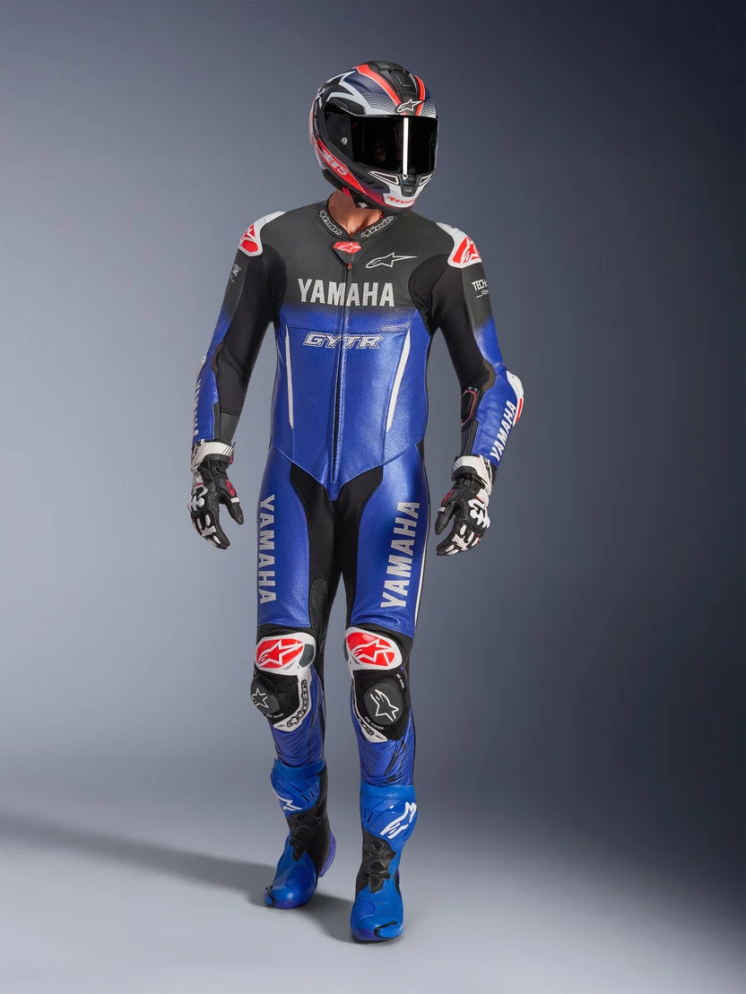 Alpinestars Yamaha GP-R7 1-Piece Leather Motorcycle Racing Suit – Premium Track Day Performance Suit