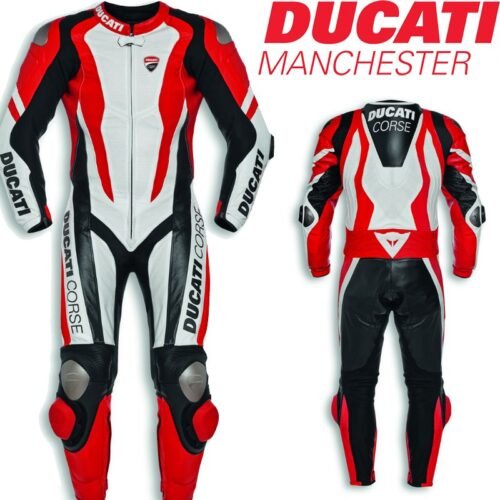 Ducati Dainese Corse K1 One-Piece Leather Motorcycle Racing Suit - Premium Track Day Performance Suit Ducati Dainese Corse K1 One-Piece Leather Motorcycle Racing Suit - Premium Track Day Performance Suit