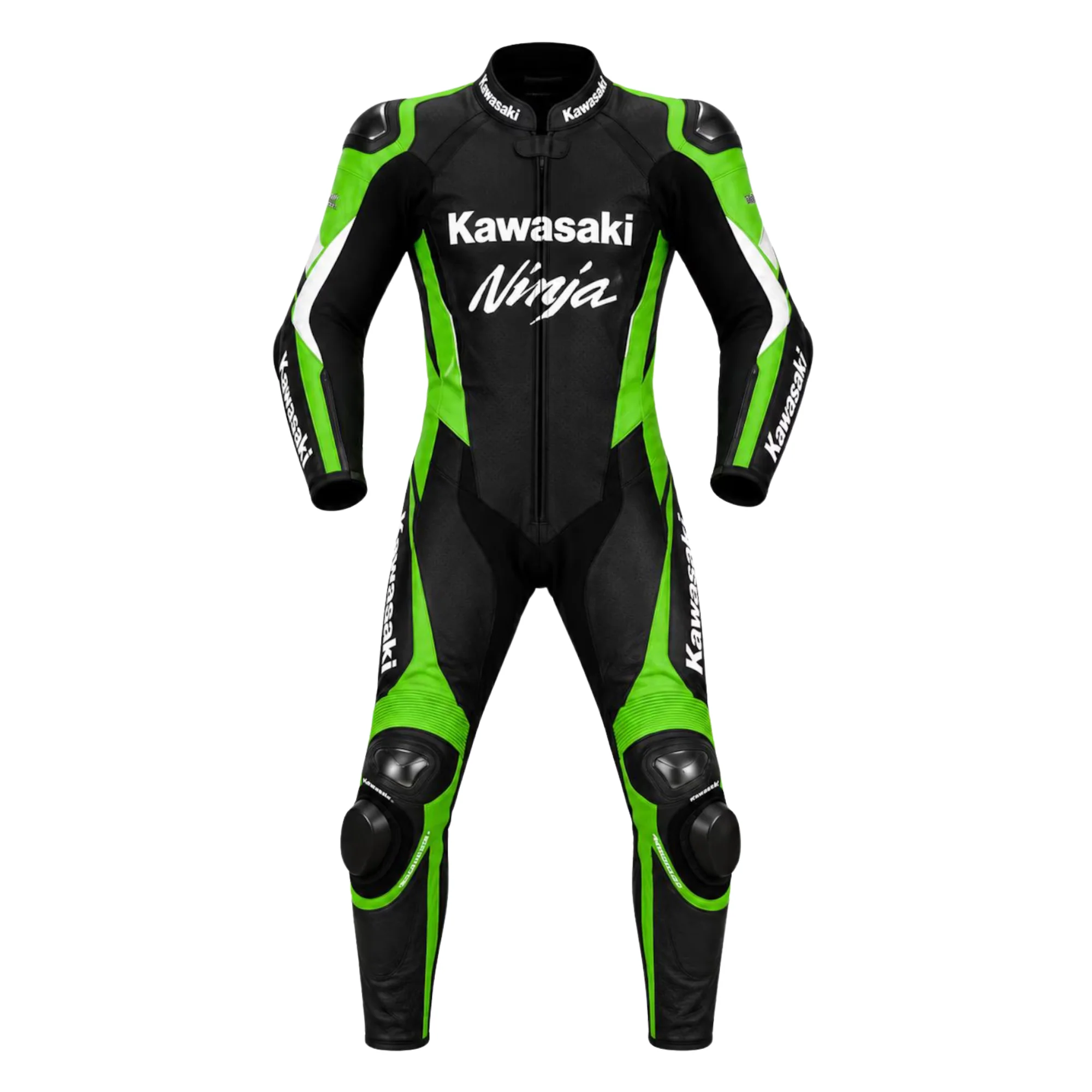 Kawasaki Ninja One-Piece Leather Motorcycle Racing Suit – Premium Track Day Performance Suit