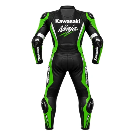 Kawasaki Ninja One-Piece Leather Motorcycle Racing Suit – Premium Track Day Performance Suit