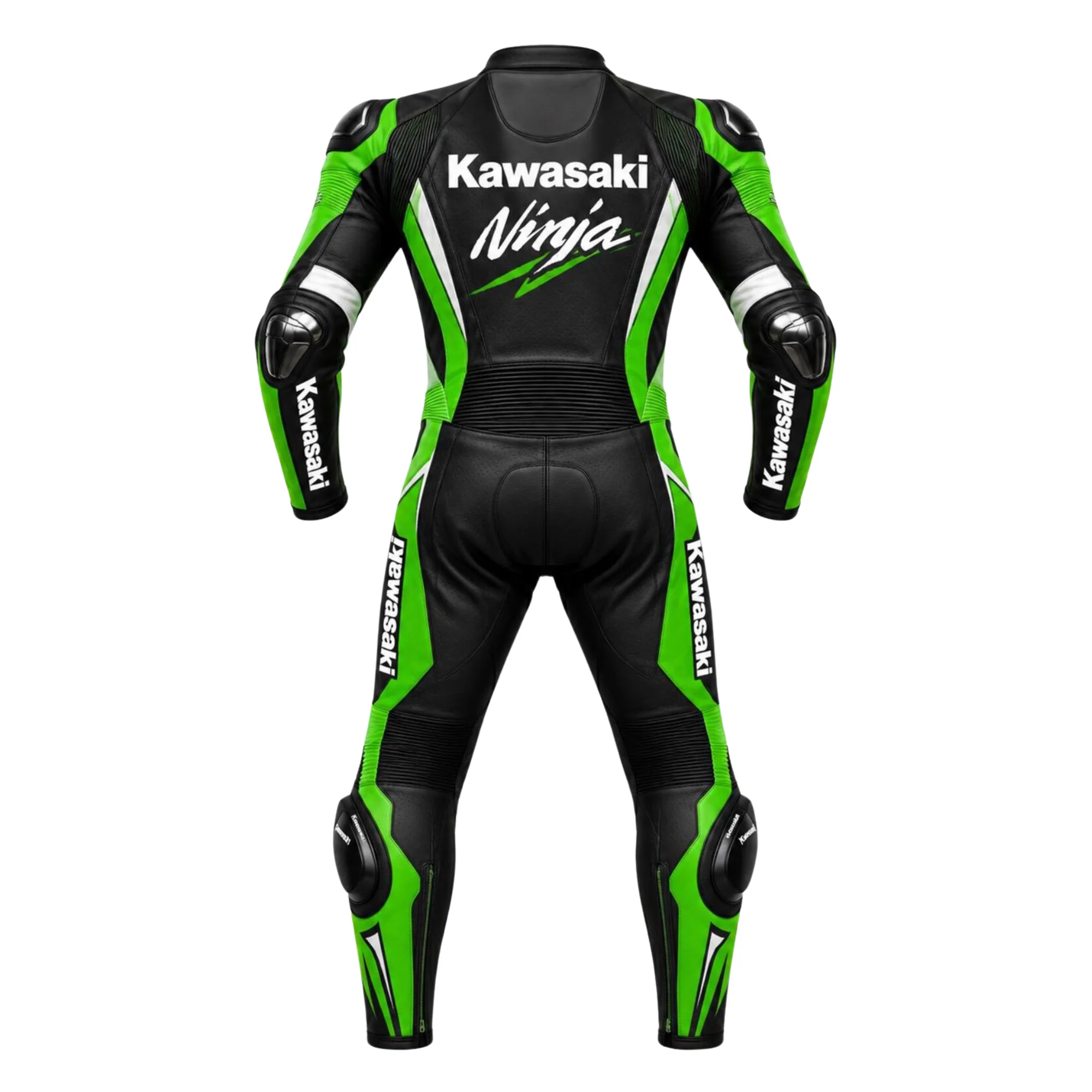 Kawasaki Ninja One-Piece Leather Motorcycle Racing Suit – Premium Track Day Performance Suit