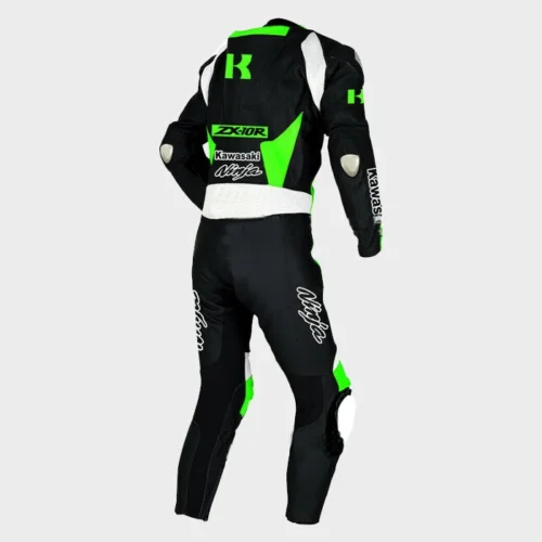 Kawasaki Ninja One-Piece Leather Motorcycle Racing Suit – Premium Track Day Performance Suit
