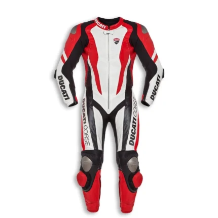 Ducati Dainese Corse K1 One-Piece Leather Motorcycle Racing Suit - Premium Track Day Performance Suit
