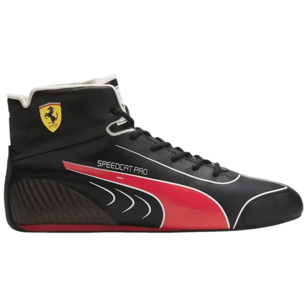 FerrariGo Kart Racing Shoes – Digital Printed Premium Leather | Karting Performance | RaceGear Pro