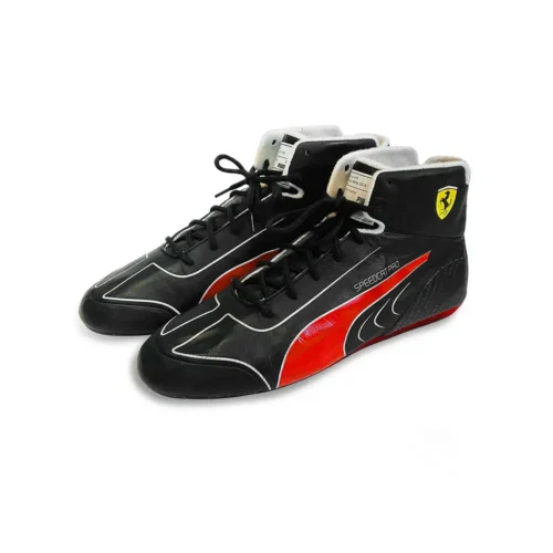 FerrariGo Kart Racing Shoes – Digital Printed Premium Leather | Karting Performance | RaceGear Pro