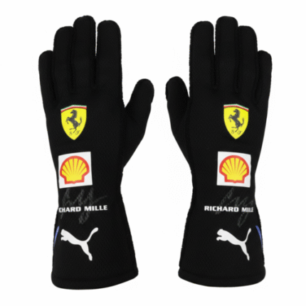 Ferrari Black Go Kart Racing Gloves – Grip & Flexibility