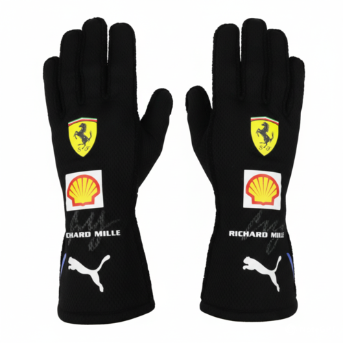 Ferrari Black Go Kart Racing Gloves – Grip & Flexibility