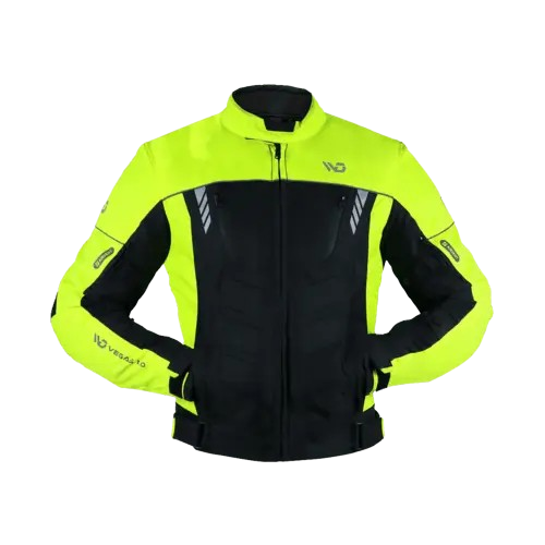 Men’s Textile Motorcycle Jacket Waterproof Cordura Riding Gear with Armor, Thermal Liner & Reflective Panels