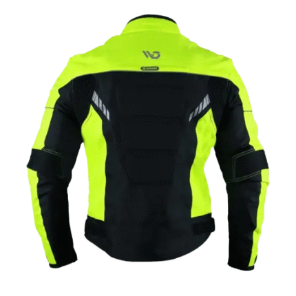 Men’s Textile Motorcycle Jacket Waterproof Cordura Riding Gear with Armor, Thermal Liner & Reflective Panels