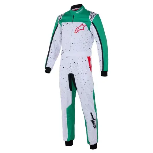 Alpinestars, KMX-9 V3, Graphic 6, Karting Suit, Go Kart Racing, Dual-Layer Suit, Entry Level Racer, Performance Race Gear, Moisture Wicking Lining, Tech Mesh Panels