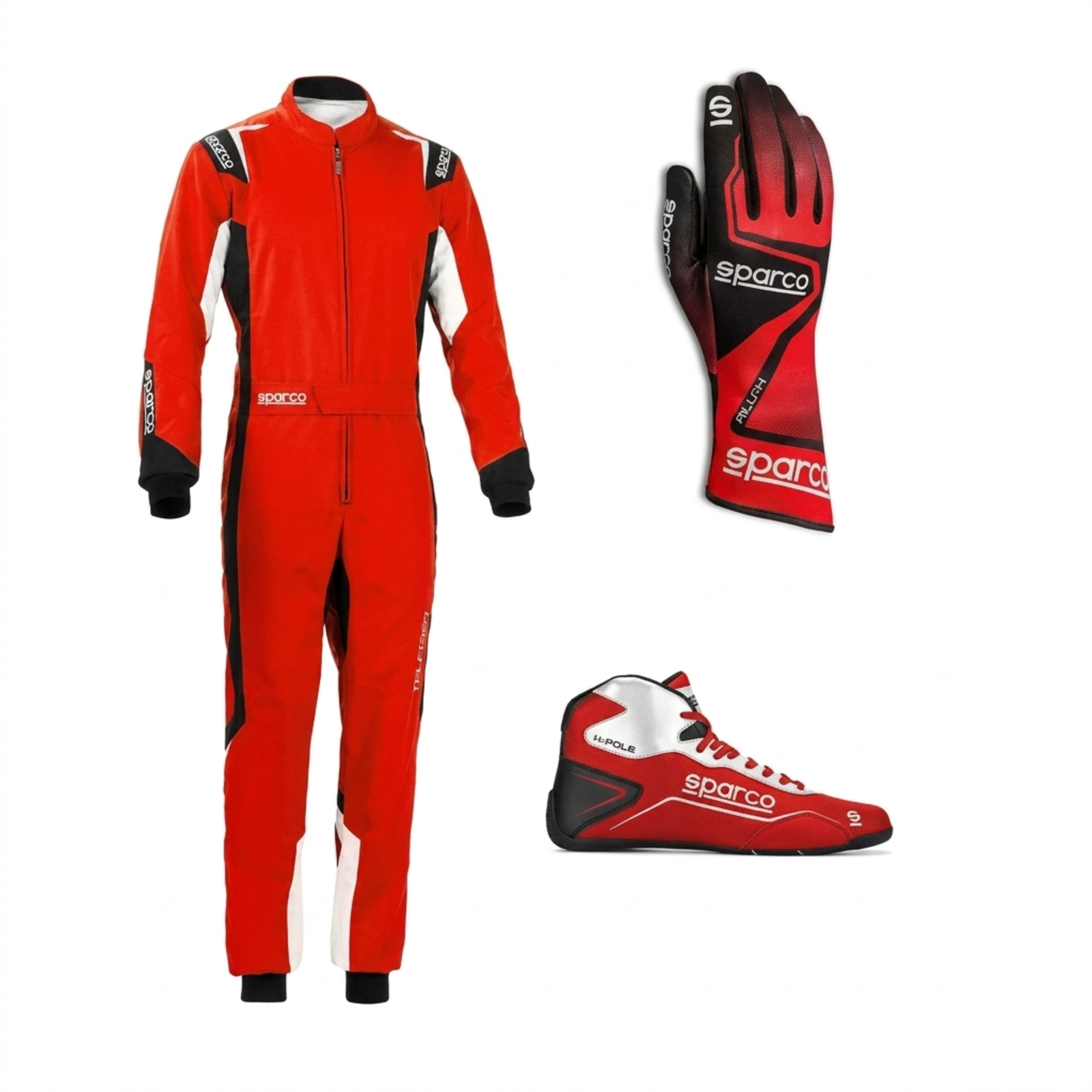 Sparco Go Kart Racing Suit Complete Kit Digital Printed Level2 Kart Suit Shoes & Gloves