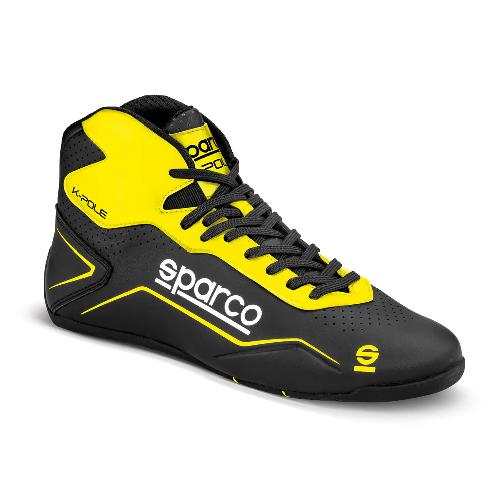 SparcoGo Kart Racing Shoes – Digital Printed Premium Leather | Karting Performance | RaceGear Pro