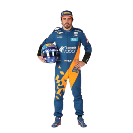 Alpine Yellow & Blue Go Kart Race Suit – Level 2, Made to Measure