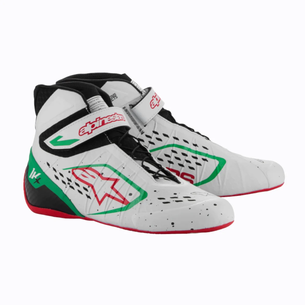 Tech-1 KXAlpineStar Go Kart Racing Shoes – Digital Printed Premium Leather | Karting Performance | RaceGear ProV3 Shoes