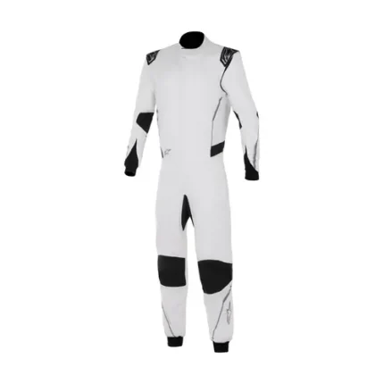 Alpinestars Hypertech V3 Auto Racing Suit Mid-Gray Black Red Fluo Ultra-Lightweight Two-Layer Digital Printed Driver Suit