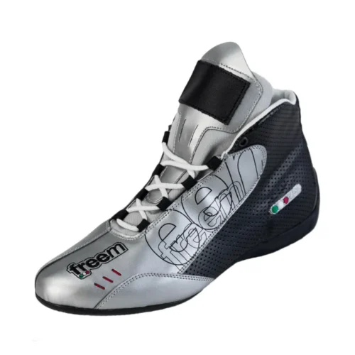 Go Kart Racing Shoes Digital Printed Premium Leather Karting Shoes