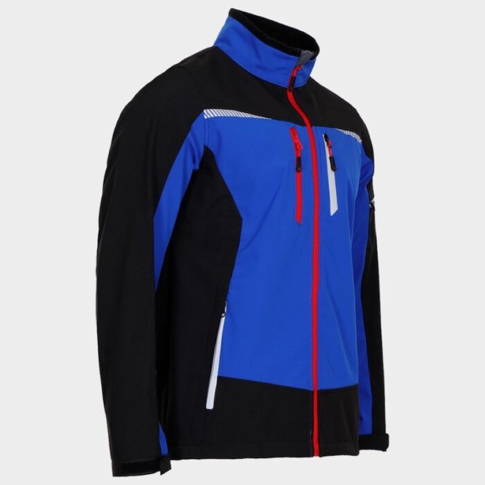 Men's Outdoor Softshell Jacket with Water-Resistant Zippers