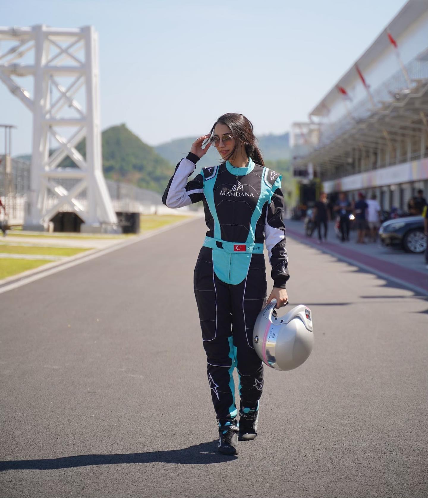 ProXtreme Kart Racing Suit Digital Printed, Made-to-Measure, Level 2 Karting - Cordura Fabric - Teal and Black ProXtreme Kart Racing Suit With Cordura Fabric | Teal & Black