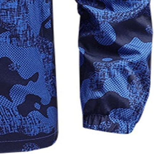 Men’s Blue Camouflage Windbreaker Jacket | Lightweight Waterproof Outdoor Coat Men’s Blue Camouflage Windbreaker Jacket | Lightweight Waterproof Outdoor Coat