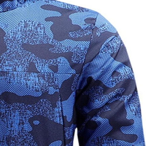 Men’s Blue Camouflage Windbreaker Jacket | Lightweight Waterproof Outdoor Coat Men’s Blue Camouflage Windbreaker Jacket | Lightweight Waterproof Outdoor Coat
