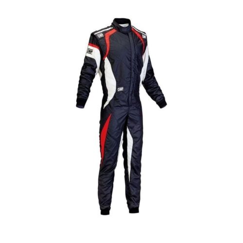 OMP Go Kart Race Suit Red and White Digital Printed Made to Measure Level 2 Karting CE FIA Approved.