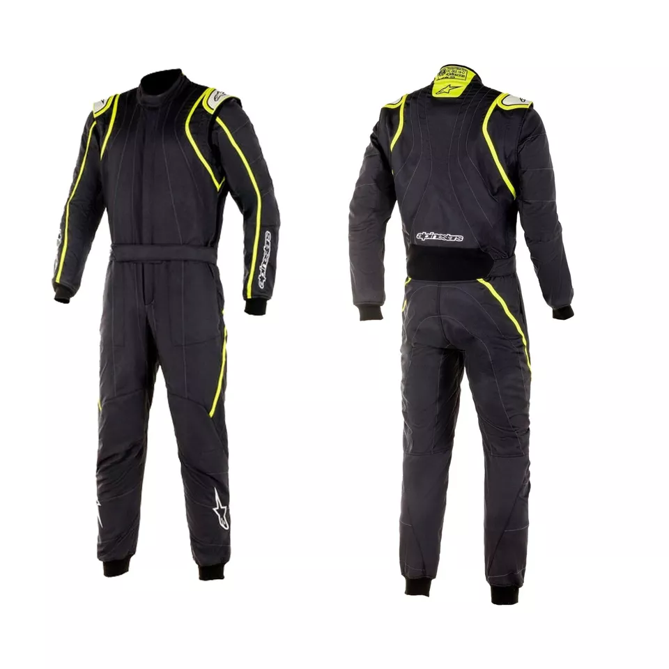 Alpine Star Go Kart Racing Complete Kit With Suit, Shoes, and Gloves Digital Printed Level 2 Suit CE FIA Approved