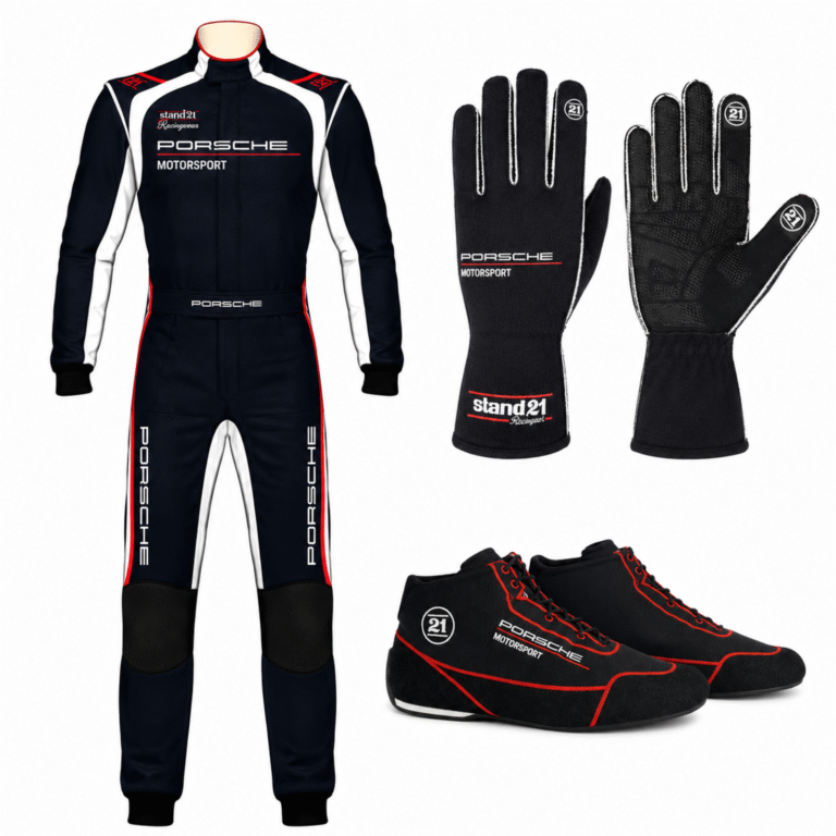 Porsche Motorsport Racing Suit Complete Kit with Shoes & Gloves Porsche Motorsport Racing Suit Complete Kit with Shoes & Gloves
