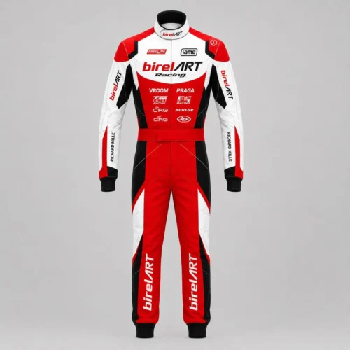 alpinestars birel art racing suit red white black team gear level 2 certified race overalls protective track suit motorsport clothing