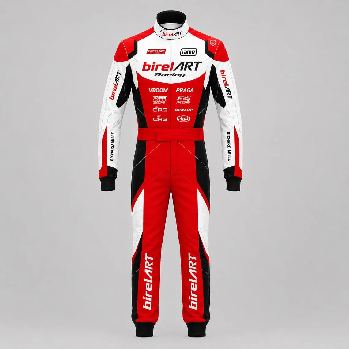 alpinestars birel art racing suit red white black team gear level 2 certified race overalls protective track suit motorsport clothing