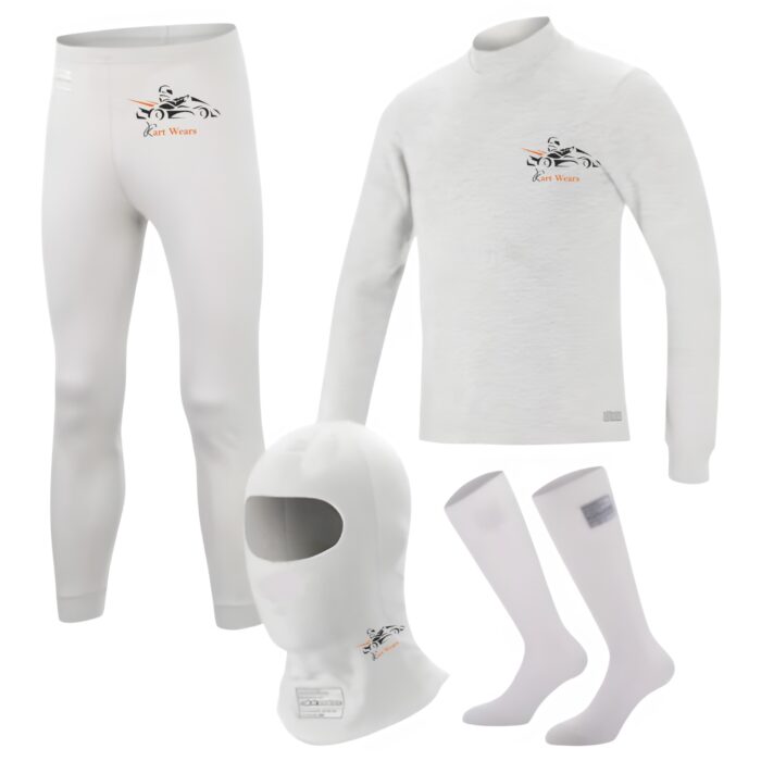 Men's Inner Long Sleeve Top & Underwear Pant Set for Kart Racing | Moisture-Wicking, Stretch Fabric for Comfort and Sweat Control