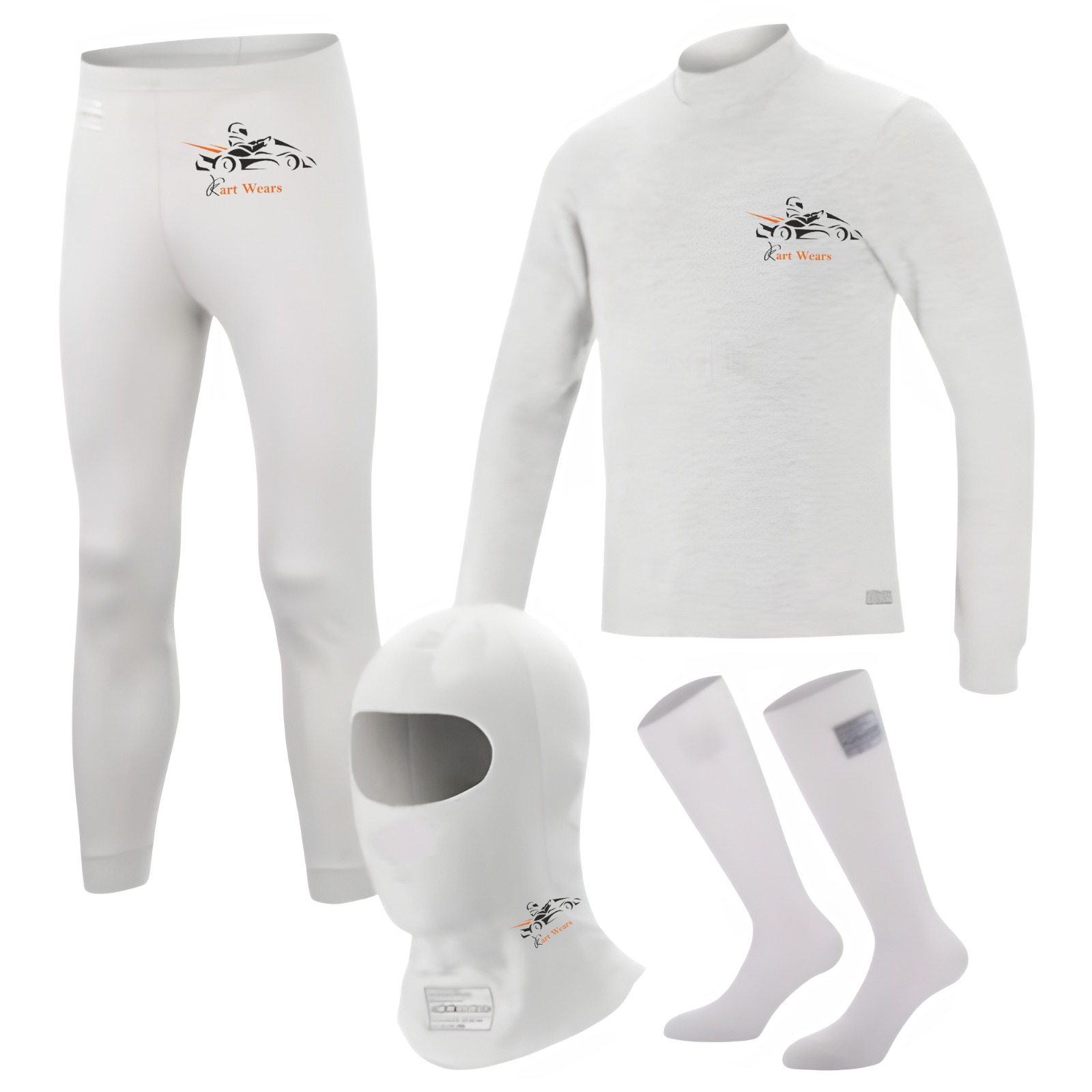 Men's Inner Long Sleeve Top & Underwear Pant Set for Kart Racing | Moisture-Wicking, Stretch Fabric for Comfort and Sweat Control Men's Inner Long Sleeve Top & Underwear Pant Set for Kart Racing | Moisture-Wicking, Stretch Fabric for Comfort and Sweat Control