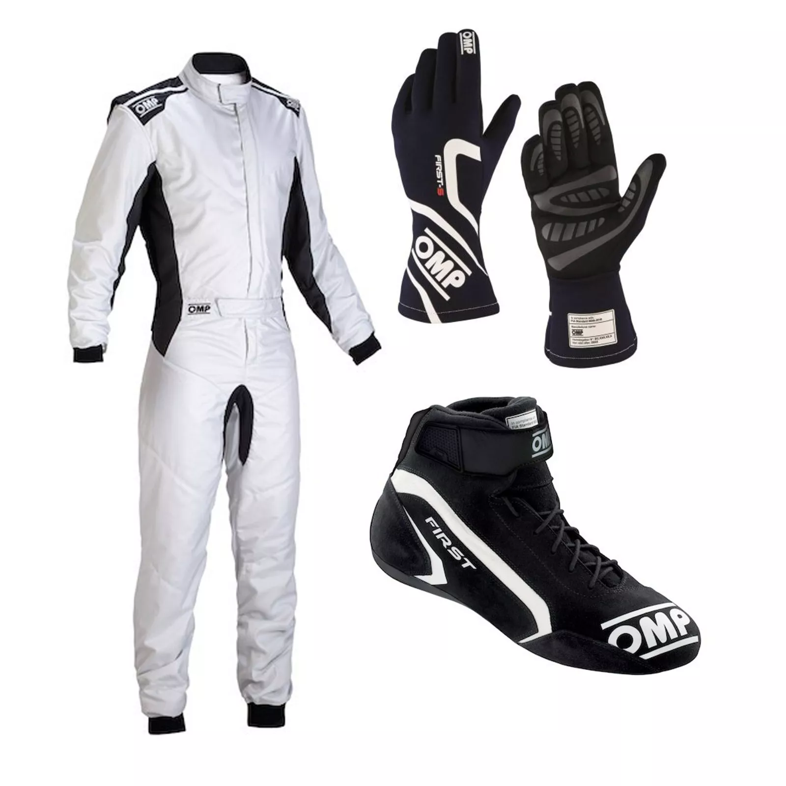 OMP Go Kart Racing Complete Kit Whit Suit, Shoes, And Gloves Digital Printed  Suit OMP Go Kart Racing Complete Kit Whit Suit, Shoes, And Gloves Digital Printed  Suit