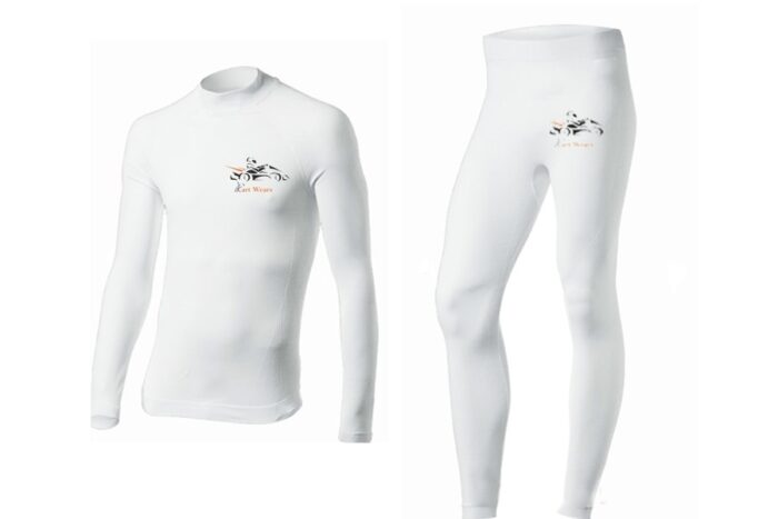 Men's Inner Long Sleeve Top & Underwear Pant Set for Kart Racing | Moisture-Wicking, Stretch Fabric for Comfort and Sweat Control
