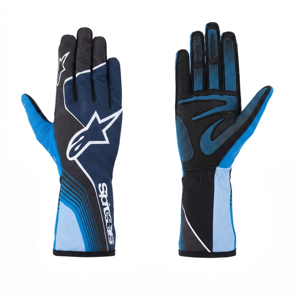 alpinestars tech1 start v2 cyan black racing gloves professional karting glove pair silicone printed palm grip safety wear track day gauntlet gloves alpinestars tech1 start v2 cyan black racing gloves professional karting glove pair silicone printed palm grip safety wear track day gauntlet gloves