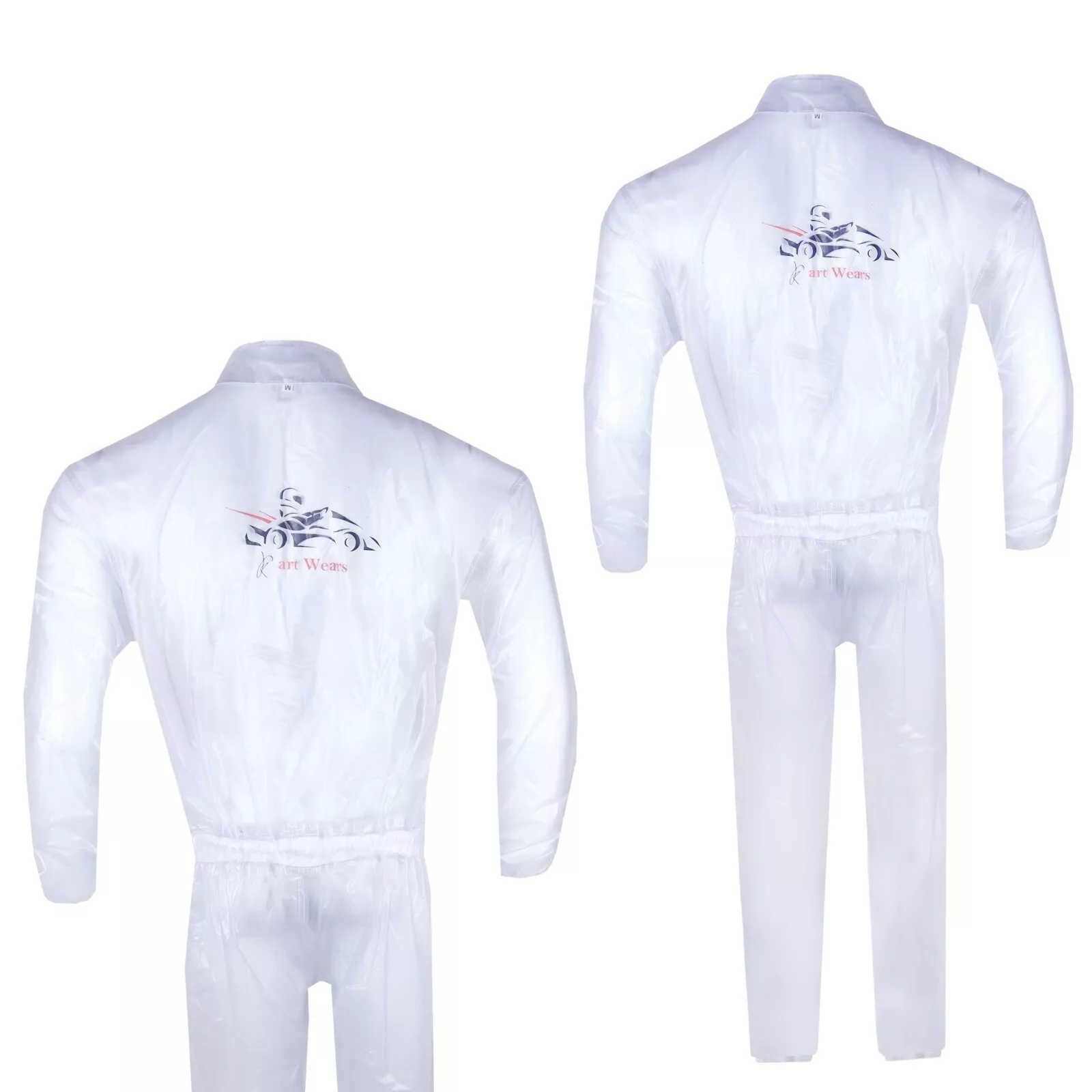 Transparent Overall Kart Racing Suit Waterproof Transparent Overall Kart Racing Suit Waterproof