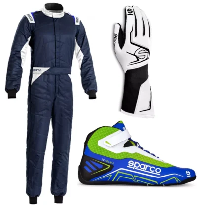 Sparco Go Kart Suit complete kit Digital Printed level 2 Karting with Customize Sizing