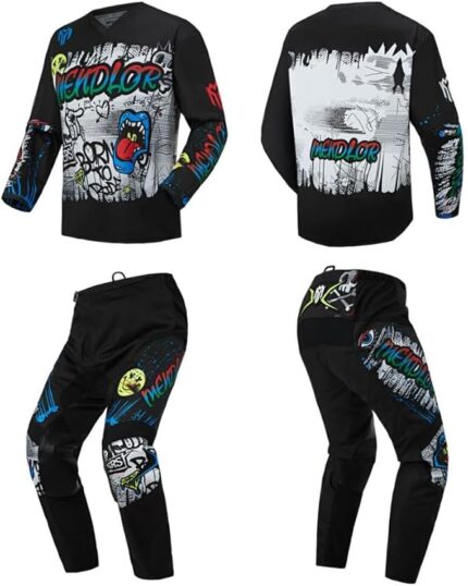 Men's Motocross Jersey and Pant's Combo MX Gear Set Off Road, Dirt Bike Suit