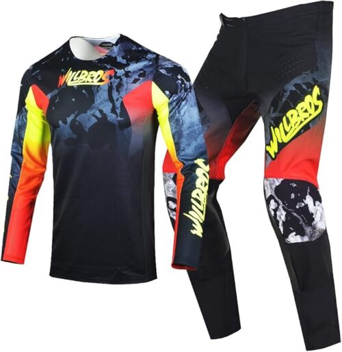 Men's Motocross Jersey and Pant's Combo MX Gear Set Off Road, Dirt Bike Suit