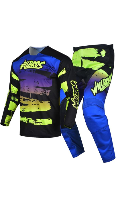 Men's Motocross Jersey &Pant's Combo MX Gear Set Off Road, Dirt Bike Suit Custom