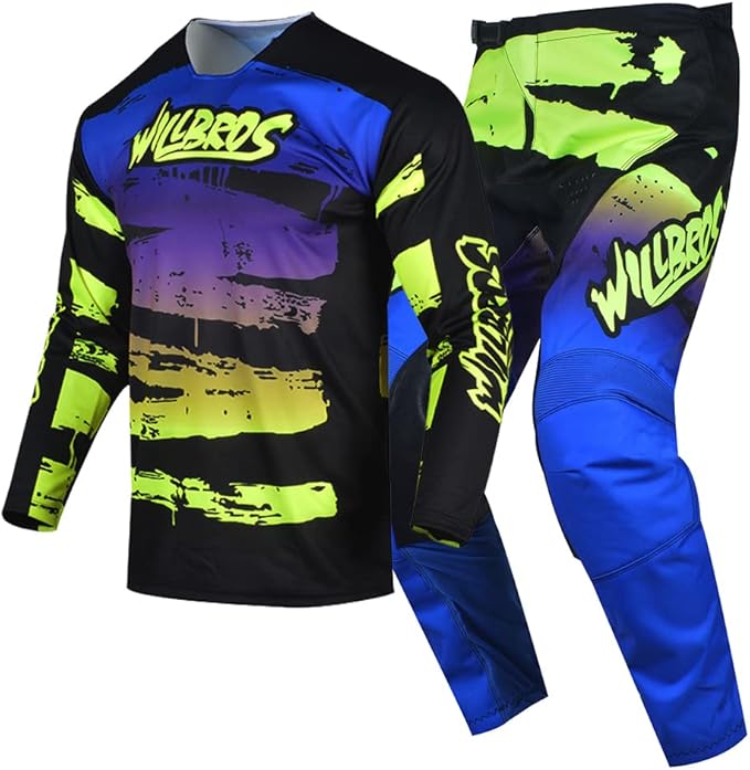 Men's Motocross Jersey and Pant's Combo MX Gear Set Off Road, Dirt Bike Suit