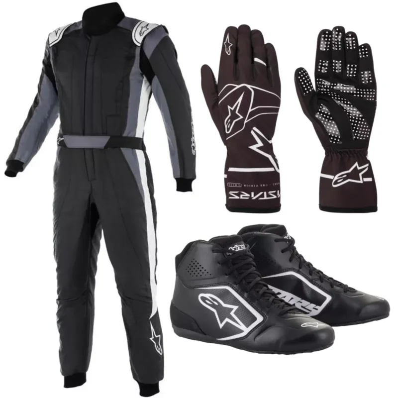 Alpine Star Go Kart Racing Suit Complete Kit Level 2 Digital Printed Suit Gloves Shoes Custom Options Gear