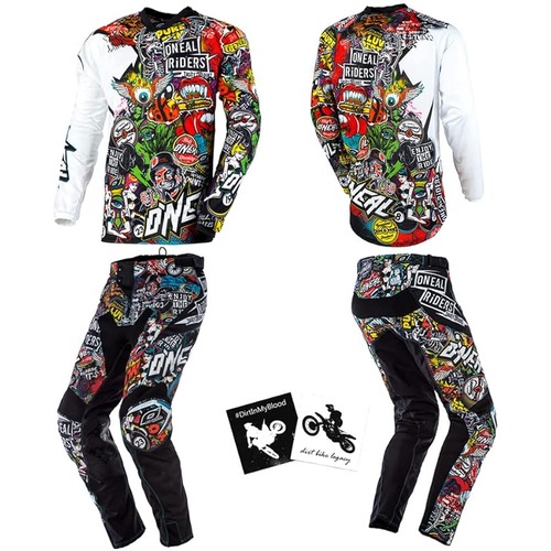 Men’s Motocross Jersey & Pants Combo Custom MX Gear Set for Off-Road Dirt Bike Riding Performance