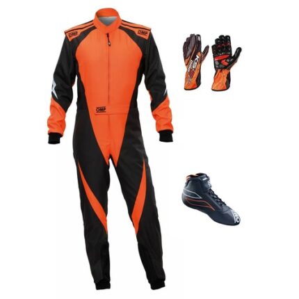 OMP Go Kart Racing Suit Complete Kit Level 2 Digital Printed Suit with Gloves and Shoes